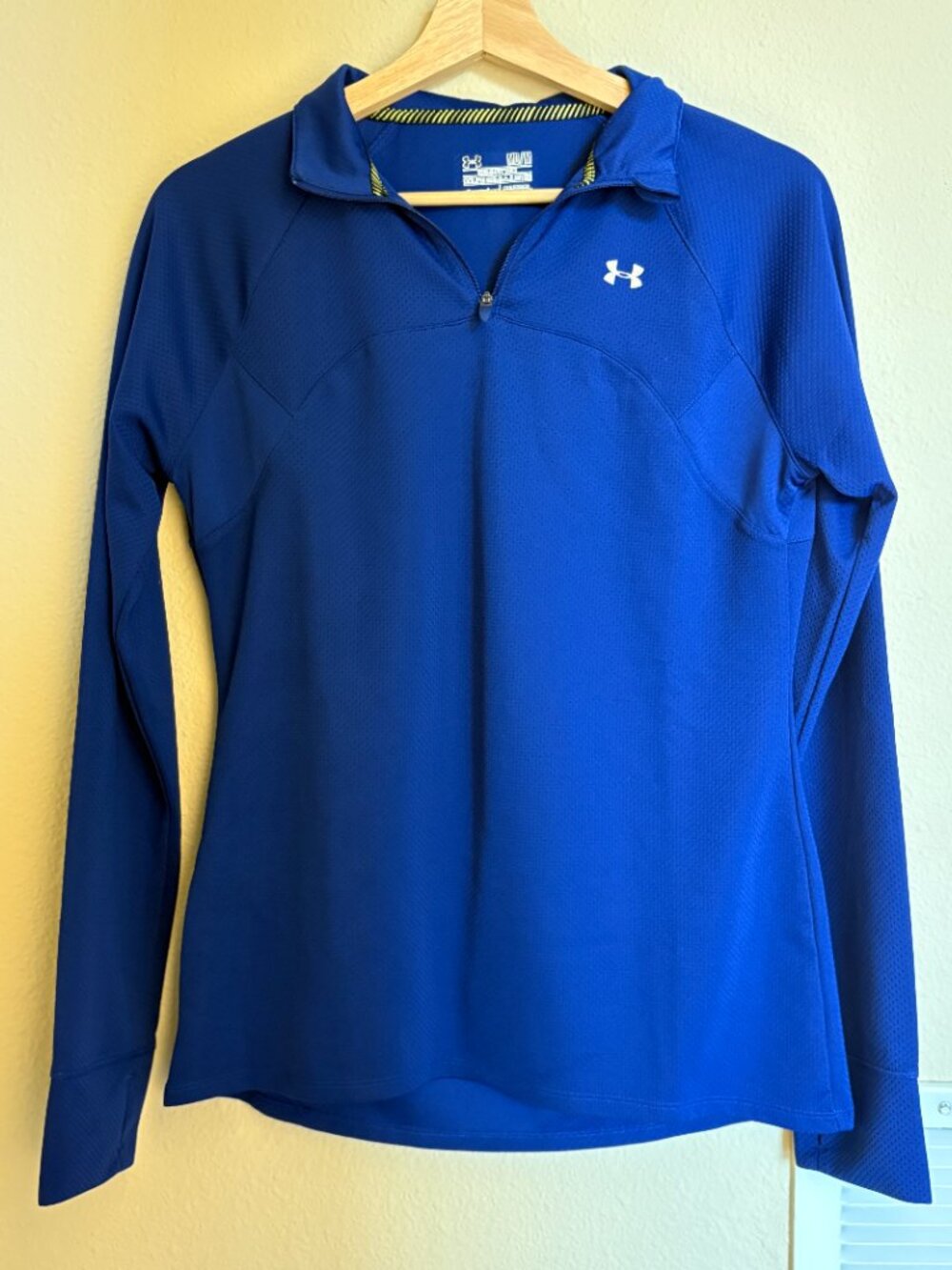 Women's Under Armour Blue 1/4 Zip Running Top